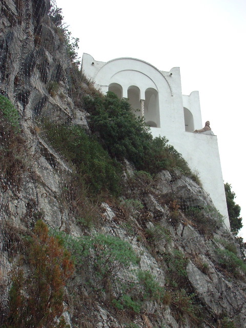 San Michele - loggia and sphinx