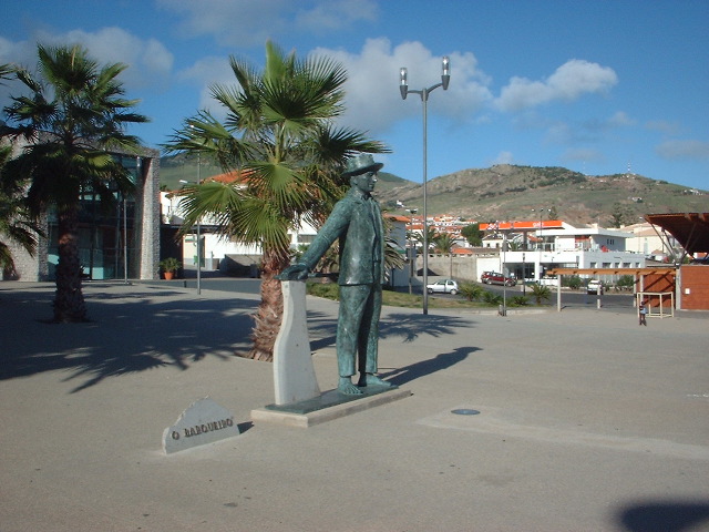 Statue near pier